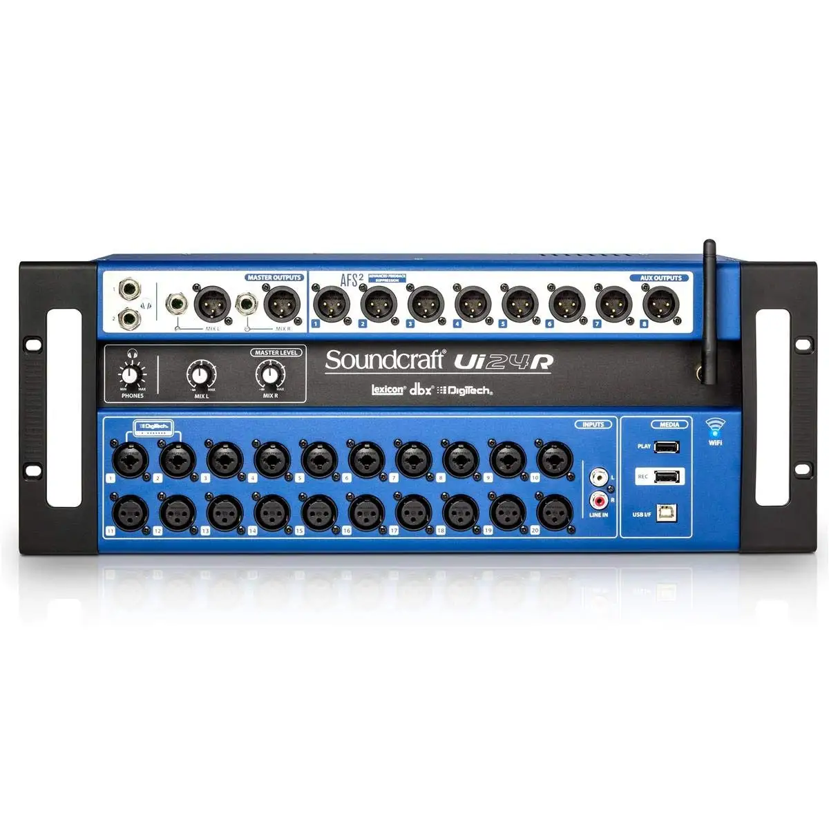 Большая скидка, распродажа, Новый Soundcraft Ui24R 24-канальный цифровой микшер с 20 микрофонами/линейными входами, интегрированная музыкальная шкатулка для сцены
Большая скидка, распродажа, Новый Soundcraft Ui24R 24-канальный цифровой микшер с 20 микрофонами/линейными входами, интегрированная музыкальная шкатулка для сцены
