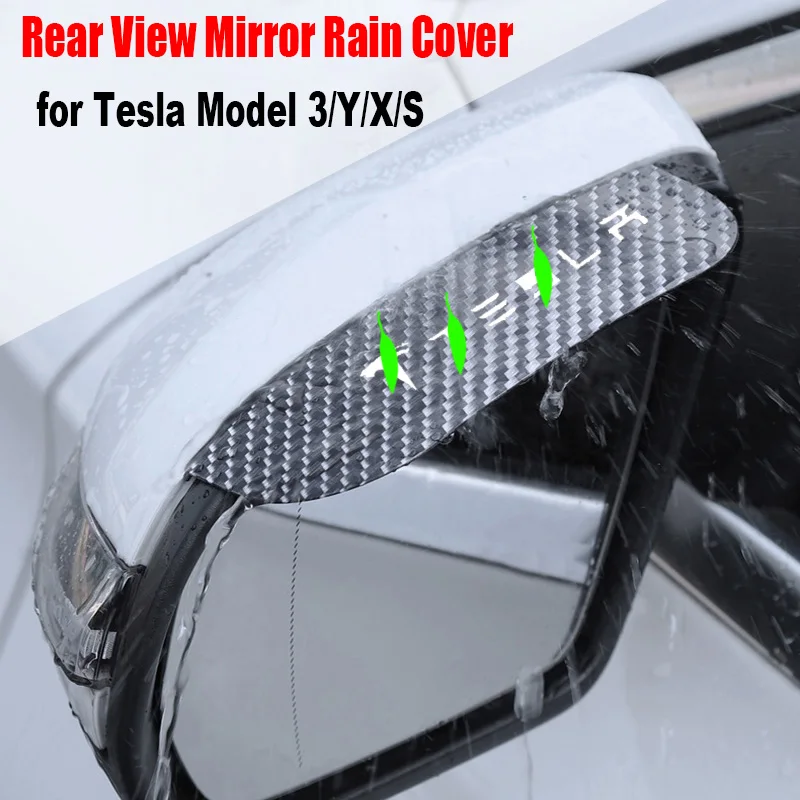 2PCS Car Rear View Mirror Rain Cover for Tesla Model 3 Y X S Sun Visor Eyebrow Carbon Fiber Side View Mirror Rain Accessories
2PCS Car Rear View Mirror Rain Cover for Tesla Model 3 Y X S Sun Visor Eyebrow Carbon Fiber Side View Mirror Rain Accessories