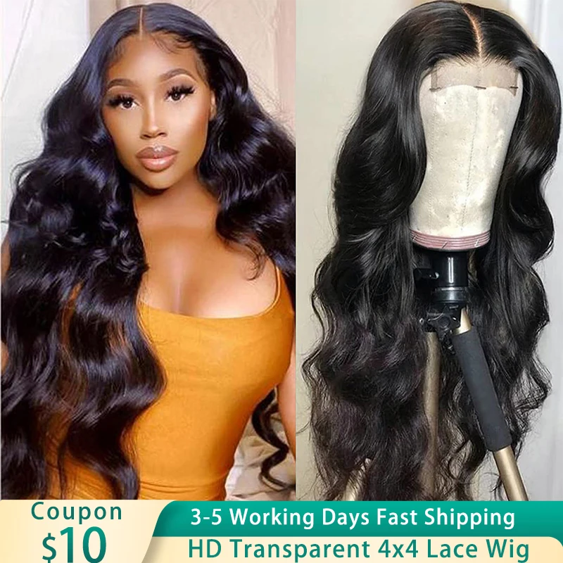 4X4 Lace Closure Wigs Body Wave 100% Human Hair Wig Pre Plucked 180% Density Brazilian Remy Hair Wigs for Black Women
4X4 Lace Closure Wigs Body Wave 100% Human Hair Wig Pre Plucked 180% Density Brazilian Remy Hair Wigs for Black Women