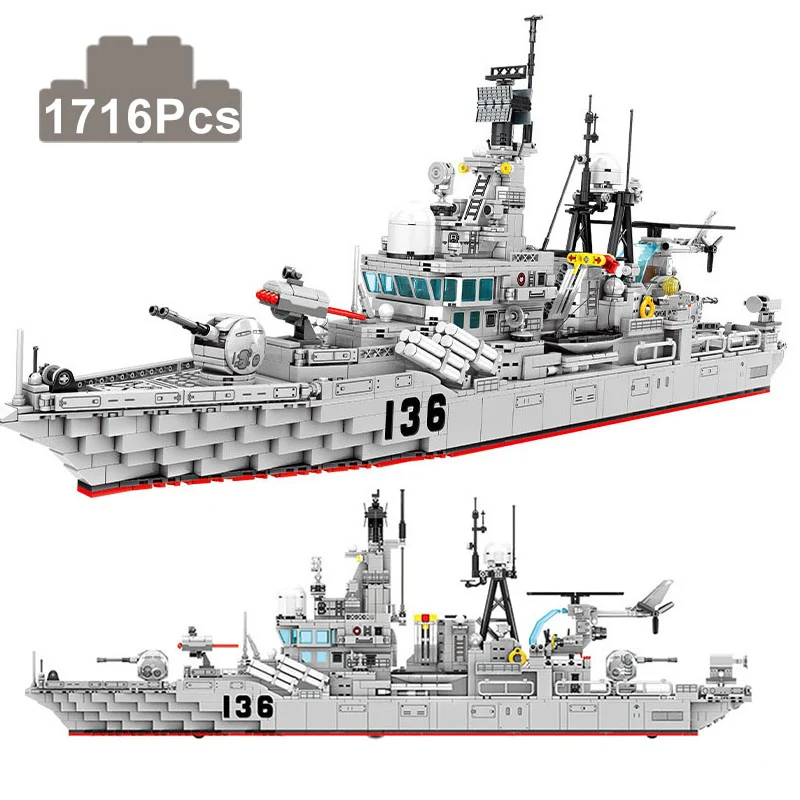 Military WW2 Warship Battle Cruise 956 Shandong Ship Model Building Blocks Technical Guided Missile Destroyer Bricks Toys Gifts
Military WW2 Warship Battle Cruise 956 Shandong Ship Model Building Blocks Technical Guided Missile Destroyer Bricks Toys Gifts