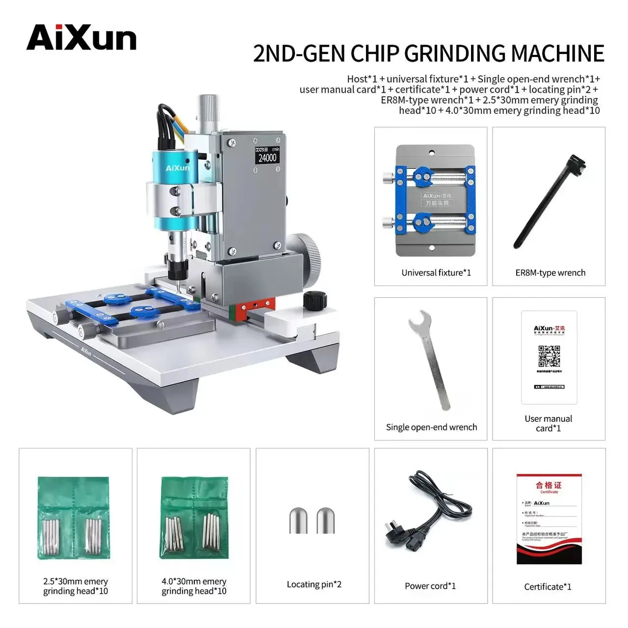 JC Aixun Professional Grinding Machine For Mobile Phone Maintenance Screen Hard Disk CPU Touch IC Mainboard Chip Removal Grinder
JC Aixun Professional Grinding Machine For Mobile Phone Maintenance Screen Hard Disk CPU Touch IC Mainboard Chip Removal Grinder