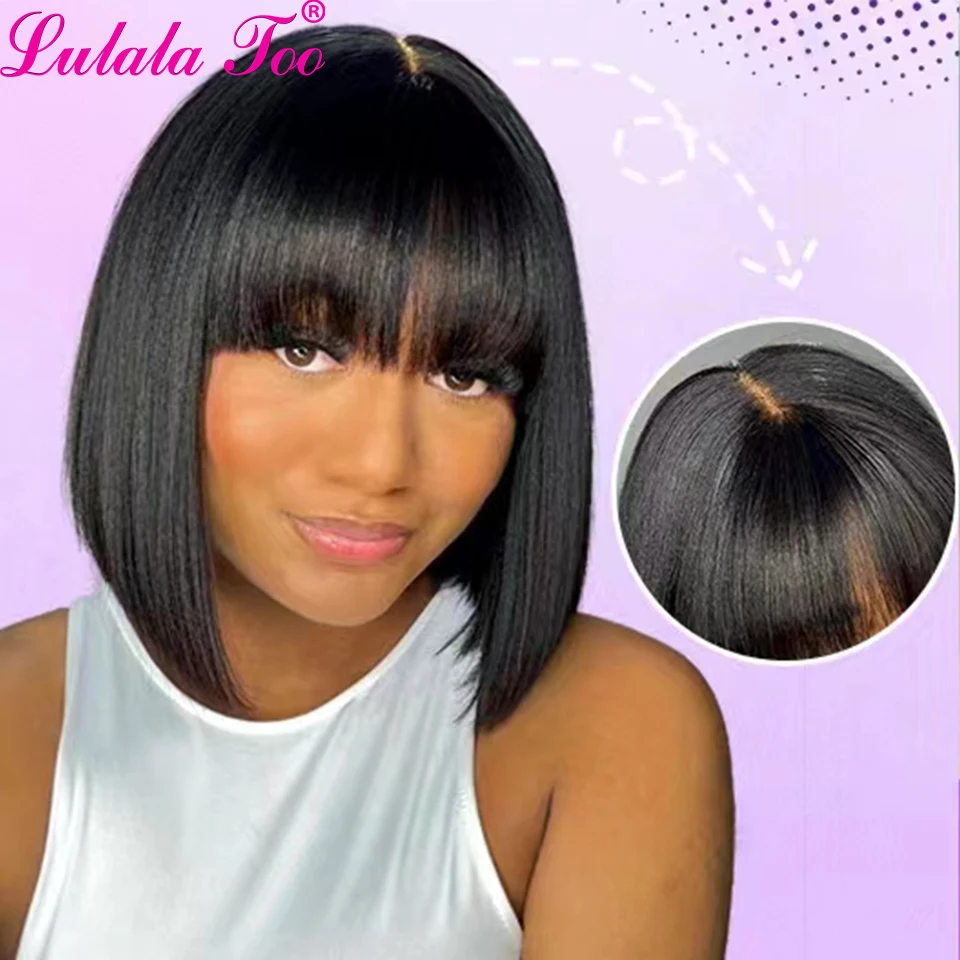 1x3 Transparent Lace Natural Hair Slit Short Bob With Bangs Straight Human Hair Wigs For Women Brazilia Remy Human Hair Wig
1x3 Transparent Lace Natural Hair Slit Short Bob With Bangs Straight Human Hair Wigs For Women Brazilia Remy Human Hair Wig