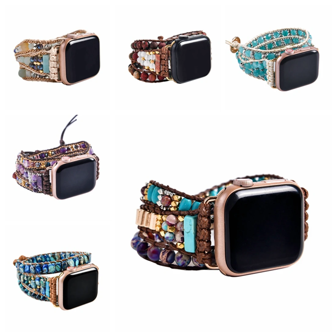 Bohemia For Fitbit Watch Strap 3X Wrap Natural Stone Bracelet Band for Fitbit Versa 1&2&3 Crystal Wristband
Bohemia For Fitbit Watch Strap 3X Wrap Natural Stone Bracelet Band for Fitbit Versa 1&2&3 Crystal Wristband