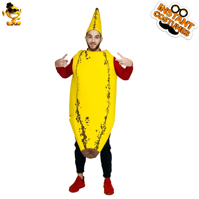 Unisex Banana Costume Fruit Food Cosplay Halloween Funny Clothes Yellow Jumpsuit Adults Men Women Dress Up Party Fancy Dress
Unisex Banana Costume Fruit Food Cosplay Halloween Funny Clothes Yellow Jumpsuit Adults Men Women Dress Up Party Fancy Dress