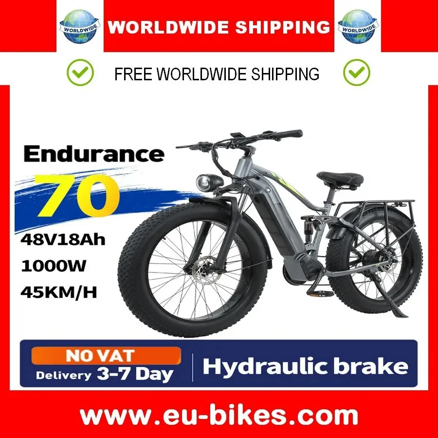 Discount RX80 1000W 45KM/H Adult Electric Bicycle 48V17.5AH Lithium Battery 4.0 Fat Tire 26 Inch Men's Mountain Ebike
Discount RX80 1000W 45KM/H Adult Electric Bicycle 48V17.5AH Lithium Battery 4.0 Fat Tire 26 Inch Men's Mountain Ebike