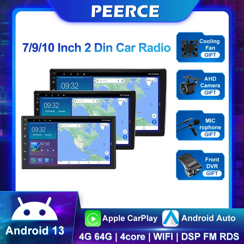 2 Din 7/9/10 Inch Android 13 Car radio Automotive multimedia Stereo Receiver Carplay Android auto IPS/QLED Stereo bluetooth dvd
2 Din 7/9/10 Inch Android 13 Car radio Automotive multimedia Stereo Receiver Carplay Android auto IPS/QLED Stereo bluetooth dvd