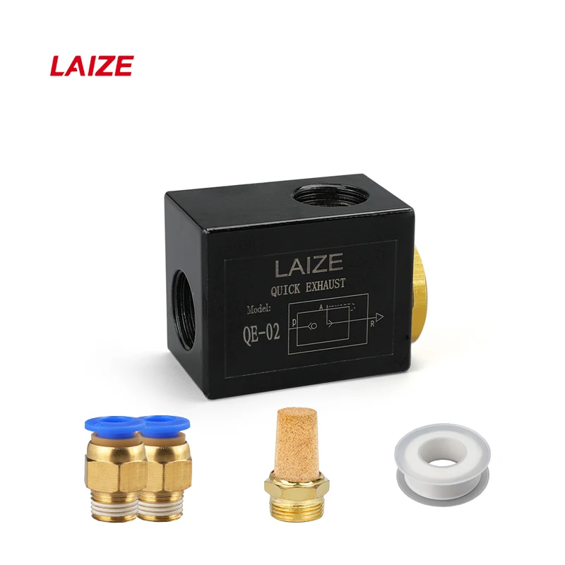 LAIZE QE Quick Release Exhaust Valve Quick Release Air Valve Aluminum Alloy 1/4 3/8 1/2 Thread QE-02 QE-03 QE-04
LAIZE QE Quick Release Exhaust Valve Quick Release Air Valve Aluminum Alloy 1/4 3/8 1/2 Thread QE-02 QE-03 QE-04