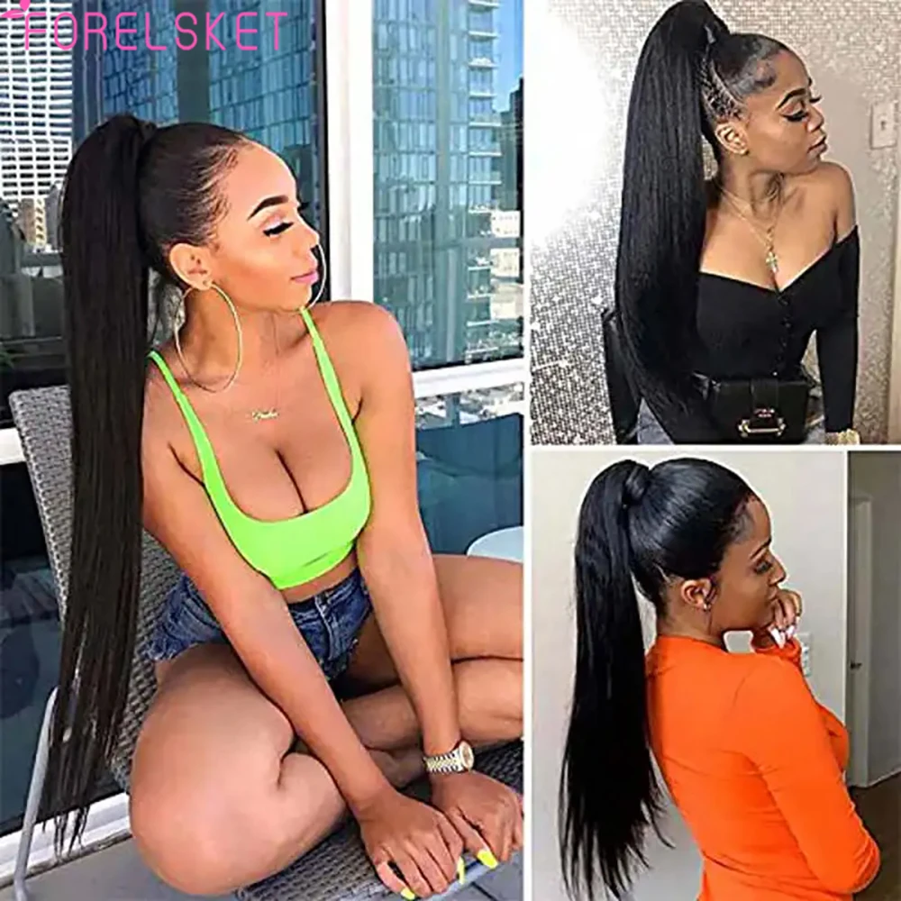 8"-28"Ponytail Human Hair Extensions With Clip 100 gram Natural Color Straight Human Hair Drawstring Ponytail For Women 1 Piece
8"-28"Ponytail Human Hair Extensions With Clip 100 gram Natural Color Straight Human Hair Drawstring Ponytail For Women 1 Piece