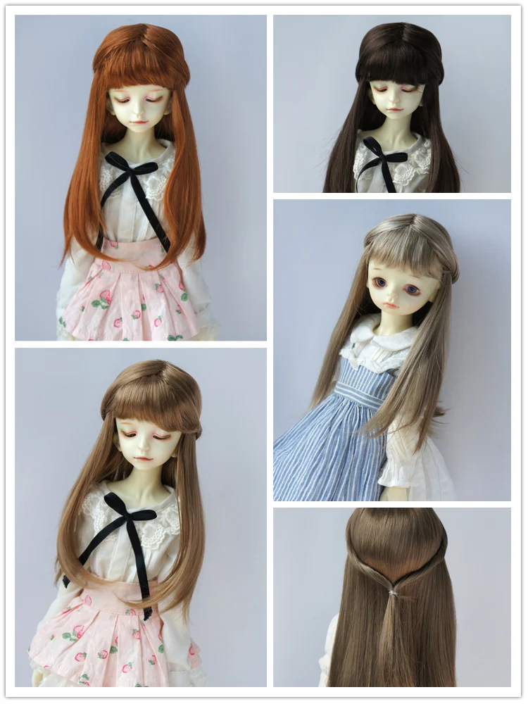 

JD760 Pretty Jusuns BJD Synthetic Mohair Wig Suit YOSD MSD SD Blythe Qbaby Doll Hair Wholesale 1/6 1/4 1/3 Cheap Accessories