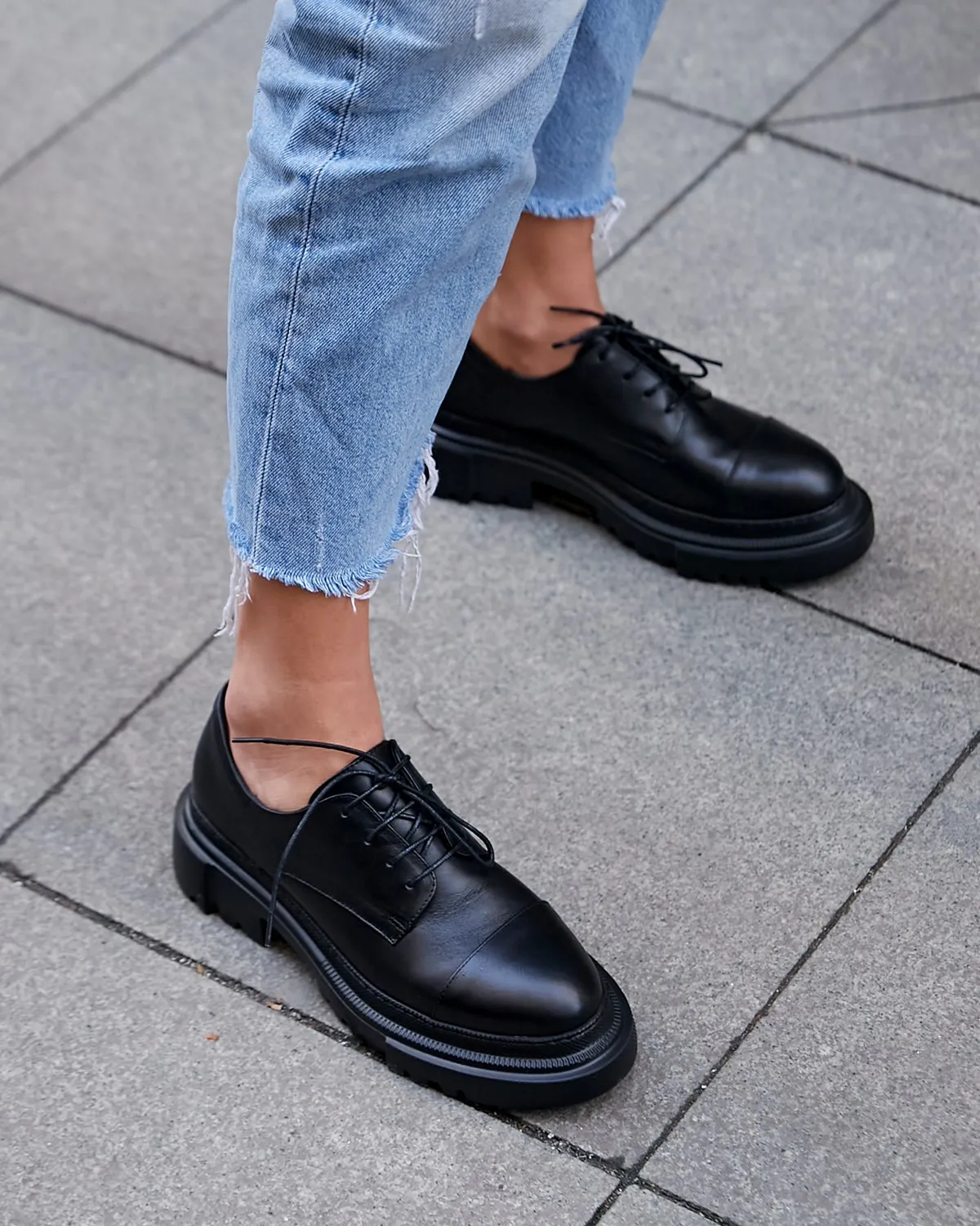 Slims Inner Outer Real Leather Laced Masculen Black Flat Sole Women's Shoes Oxford Loafer Rubber Sole
Slims Inner Outer Real Leather Laced Masculen Black Flat Sole Women's Shoes Oxford Loafer Rubber Sole
