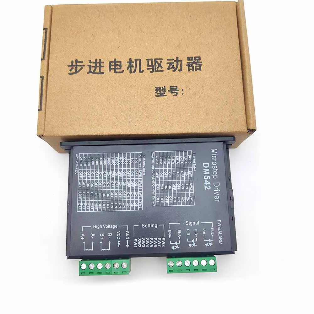 Digital Stepper Motor Driver DM542 Router 5786 Series Motor for NEMA 1723 34 Series Stepper Motor CNC Machine 3D Printer
Digital Stepper Motor Driver DM542 Router 5786 Series Motor for NEMA 1723 34 Series Stepper Motor CNC Machine 3D Printer