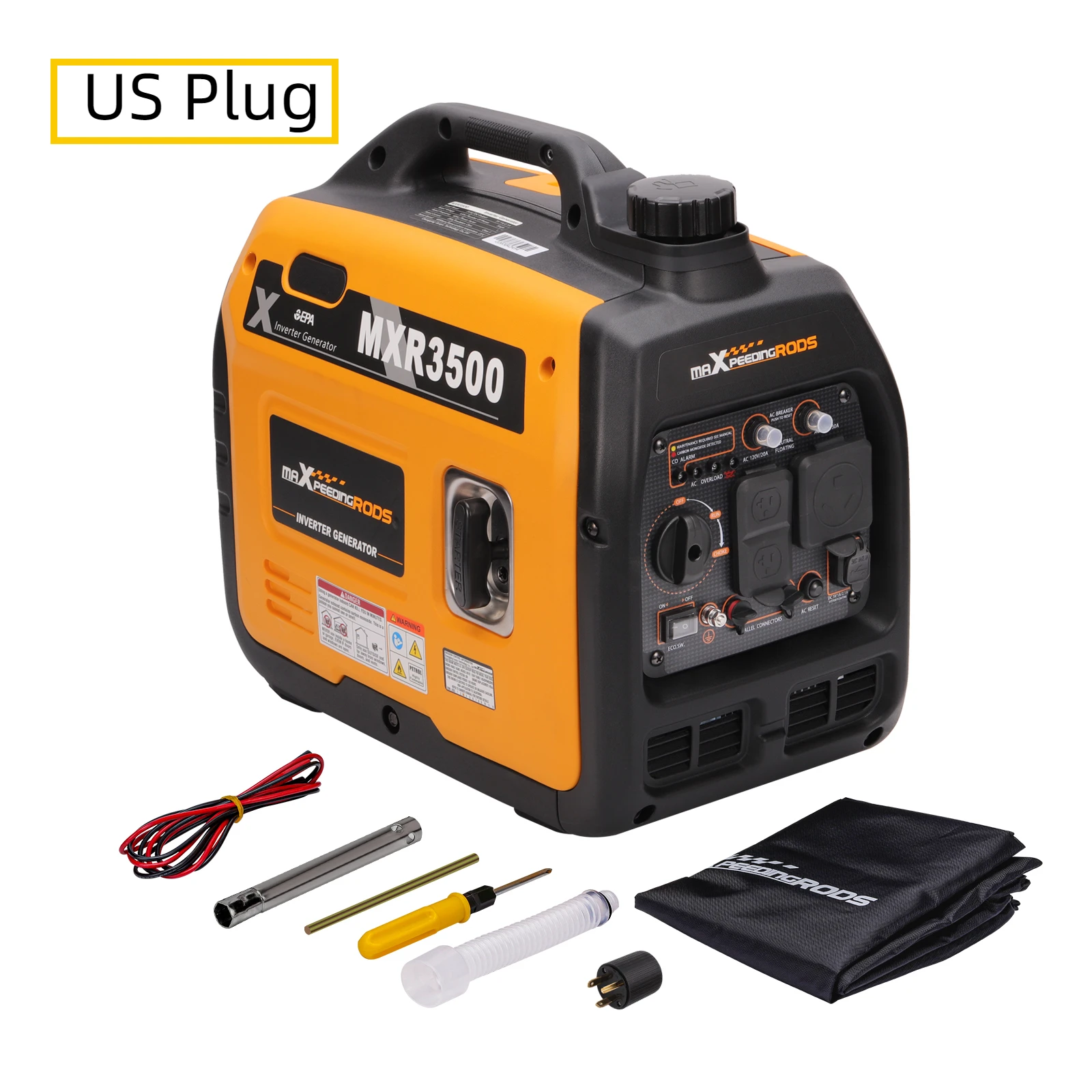 3500 Watt Portable Gasoline Inverter Generator Super Quiet Fuel Tank Capacity 3000 Watt Inverter Oil Funnel RV30 Plug
3500 Watt Portable Gasoline Inverter Generator Super Quiet Fuel Tank Capacity 3000 Watt Inverter Oil Funnel RV30 Plug