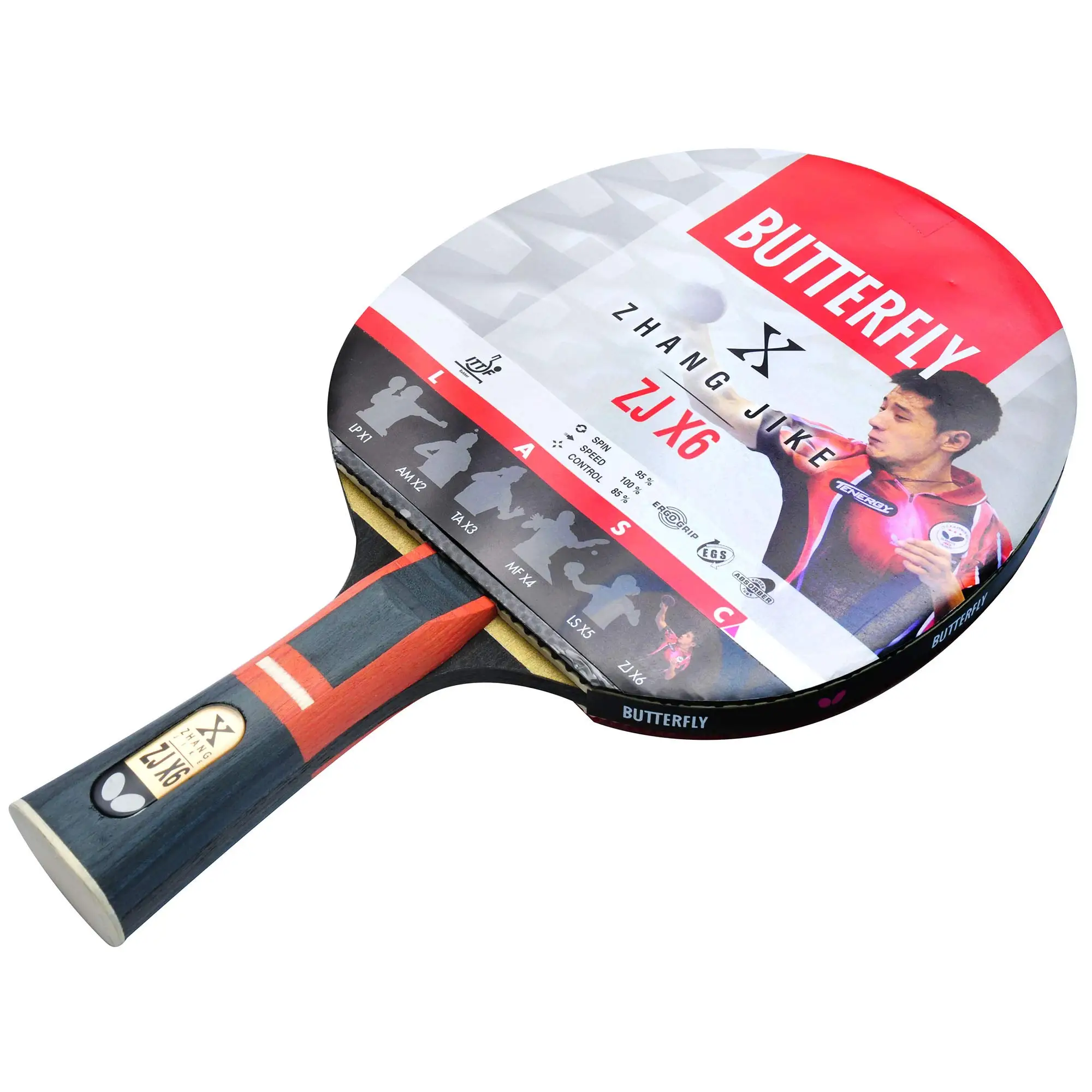 

Butterfly Zhang Jike Zj X6 Table Tennis Racket ITTF Approved Advanced Professional Players
