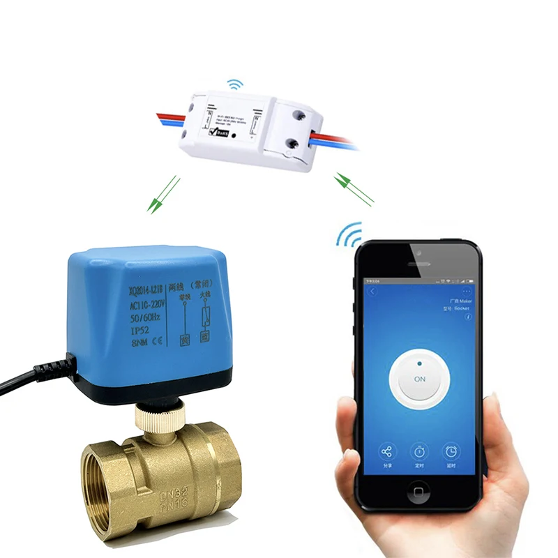 Tuya WiFi Smart Motorized Ball Valve Timing Water Smart Switch Electric Valve with Smart Life Alexa Alice Google Home AC220V
Tuya WiFi Smart Motorized Ball Valve Timing Water Smart Switch Electric Valve with Smart Life Alexa Alice Google Home AC220V