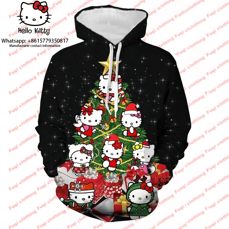 Women's Solid Color Hello Kitty Christmas Long Sleeve Y2K Clothing Fashion Street Hello Kitty Hoodie Casual Harajuku Women's Dai
Women's Solid Color Hello Kitty Christmas Long Sleeve Y2K Clothing Fashion Street Hello Kitty Hoodie Casual Harajuku Women's Dai