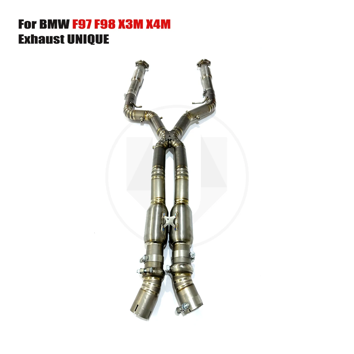 UNIQUE mid pipe For BMW F97 F98 X3M X4M Equal Length titanium exhaust mid X-pipe
UNIQUE mid pipe For BMW F97 F98 X3M X4M Equal Length titanium exhaust mid X-pipe