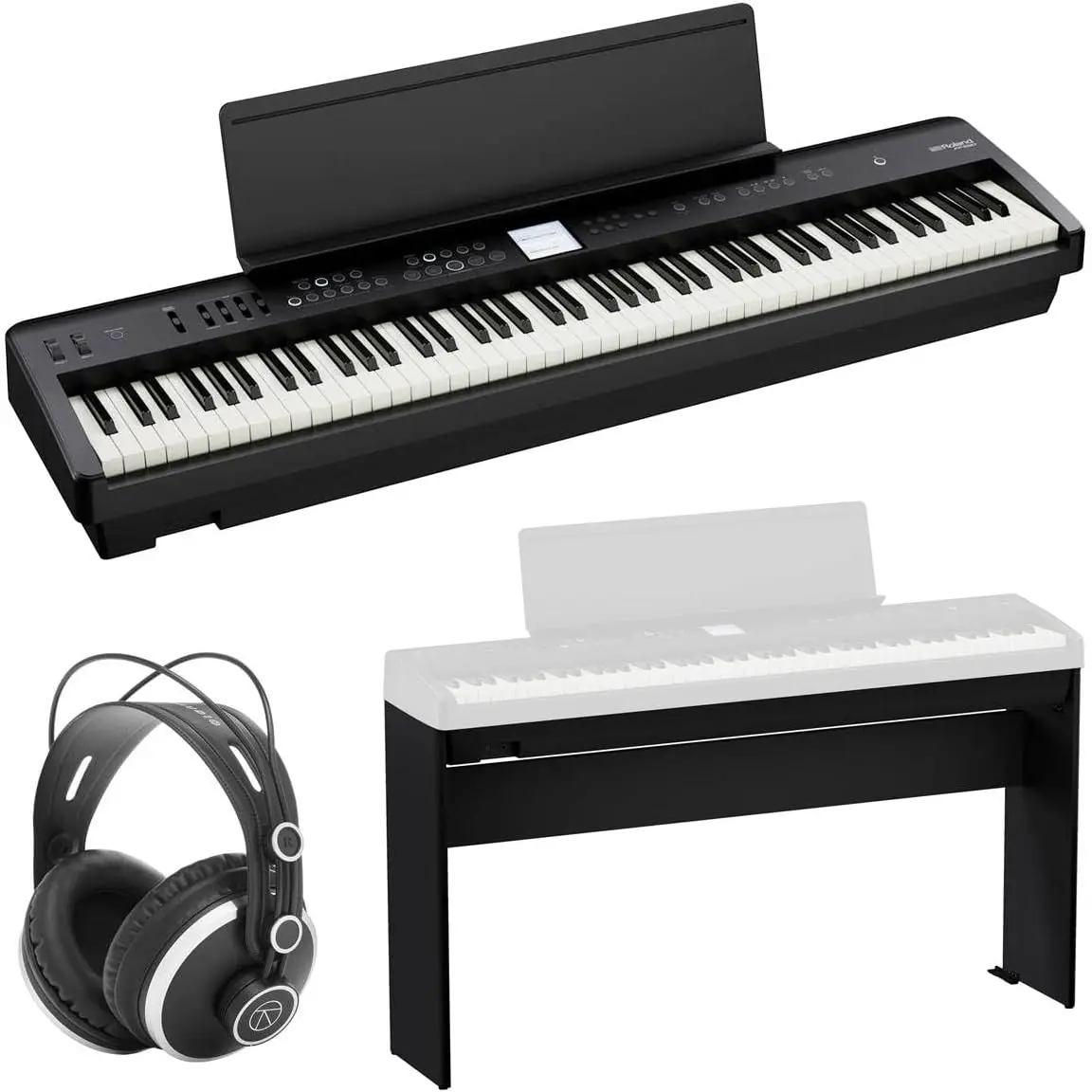 Совершенно новый Roland FP-E50 88-клавишный сверхнатуральный цифровой комплект пианино с индивидуальной подставкой KSFE50, наушники для мониторинга
Совершенно новый Roland FP-E50 88-клавишный сверхнатуральный цифровой комплект пианино с индивидуальной подставкой KSFE50, наушники для мониторинга