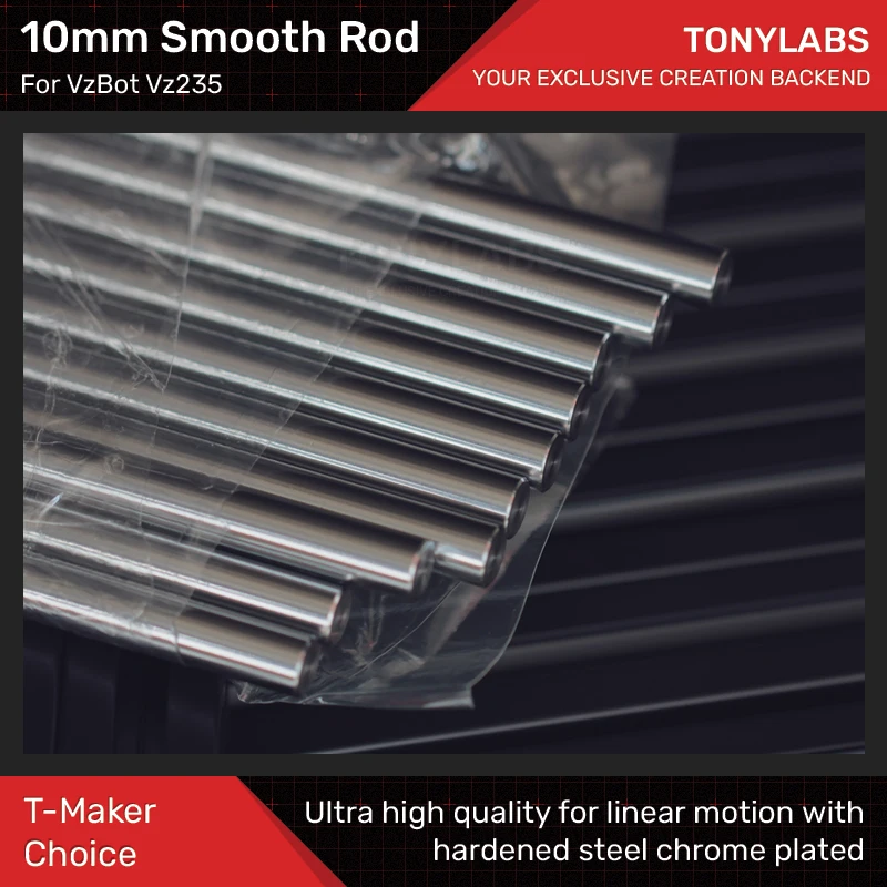 VzBot Vz235 Z Axis Bed Support 10mm x 300mm Smooth Rod Shaft with Chrome Plating
VzBot Vz235 Z Axis Bed Support 10mm x 300mm Smooth Rod Shaft with Chrome Plating