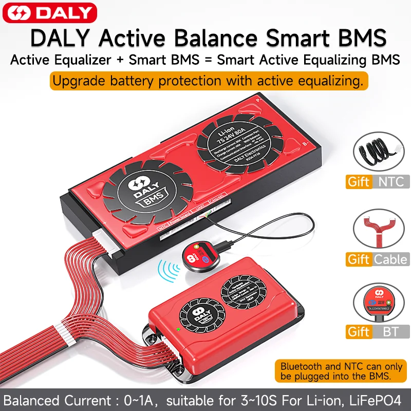 

Daly Smart BMS 1A Active Balance Current LiFePo4 4S 30A 40A 60A 80A 100A 120A 150A 200A 250A 300A 400A 500A LiFePo4 4S Battery