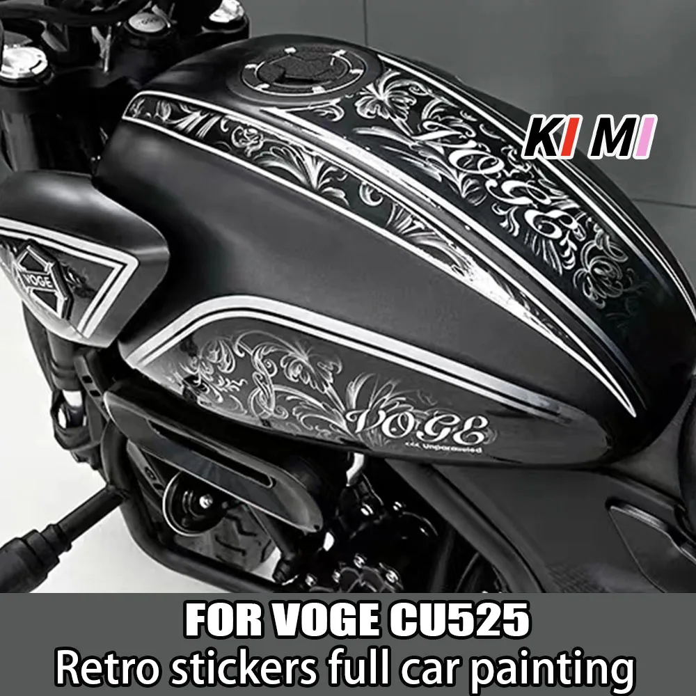 

NEW FOR VOGE CU525 Version Hualahua Prints Retro Stickers Waterproof Decals Modified Accessories Full Car Painting