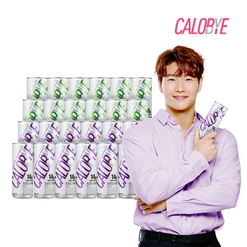 칼로바이 프로틴 스파클링 24개입 혼합세트 단백질 보충제 무설탕 탄산음료 레몬라임12캔 포도12캔