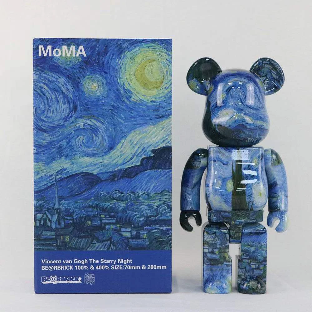 Bearbrick 400% Van Gogh Starry Night Starry Night Building Block Bear BE@RBRICK 28cm Trendy Toy Doll Desktop Decoration
Bearbrick 400% Van Gogh Starry Night Starry Night Building Block Bear BE@RBRICK 28cm Trendy Toy Doll Desktop Decoration
