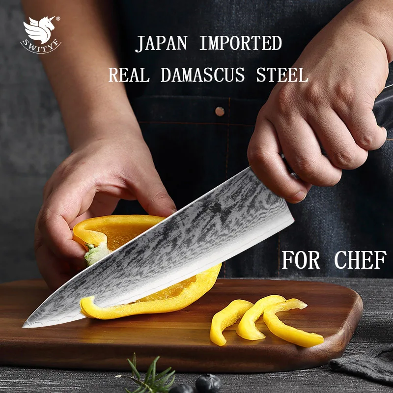 SWITYF 8'' Chef Knives Vegetable Meat Cutting High Quality Japanese Damascus Steel Santoku Utility Cleaver Knife Cooking Tools
SWITYF 8'' Chef Knives Vegetable Meat Cutting High Quality Japanese Damascus Steel Santoku Utility Cleaver Knife Cooking Tools