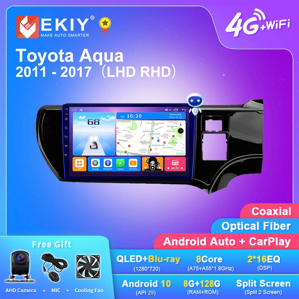 EKIY T7 For Toyota Aqua LHD RHD 2011 - 2017 Car Radio Multimedia Video Player Navigation GPS Android 10.0 No 2din Tape Recorder
EKIY T7 For Toyota Aqua LHD RHD 2011 - 2017 Car Radio Multimedia Video Player Navigation GPS Android 10.0 No 2din Tape Recorder