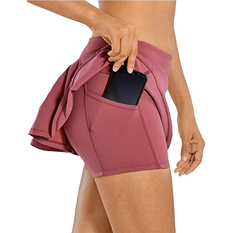 2023 New Women's Shorts Yoga Shorts High Waist Double Layer Pocket Sports Shorts Skirt Tennis Gym Wear
2023 New Women's Shorts Yoga Shorts High Waist Double Layer Pocket Sports Shorts Skirt Tennis Gym Wear