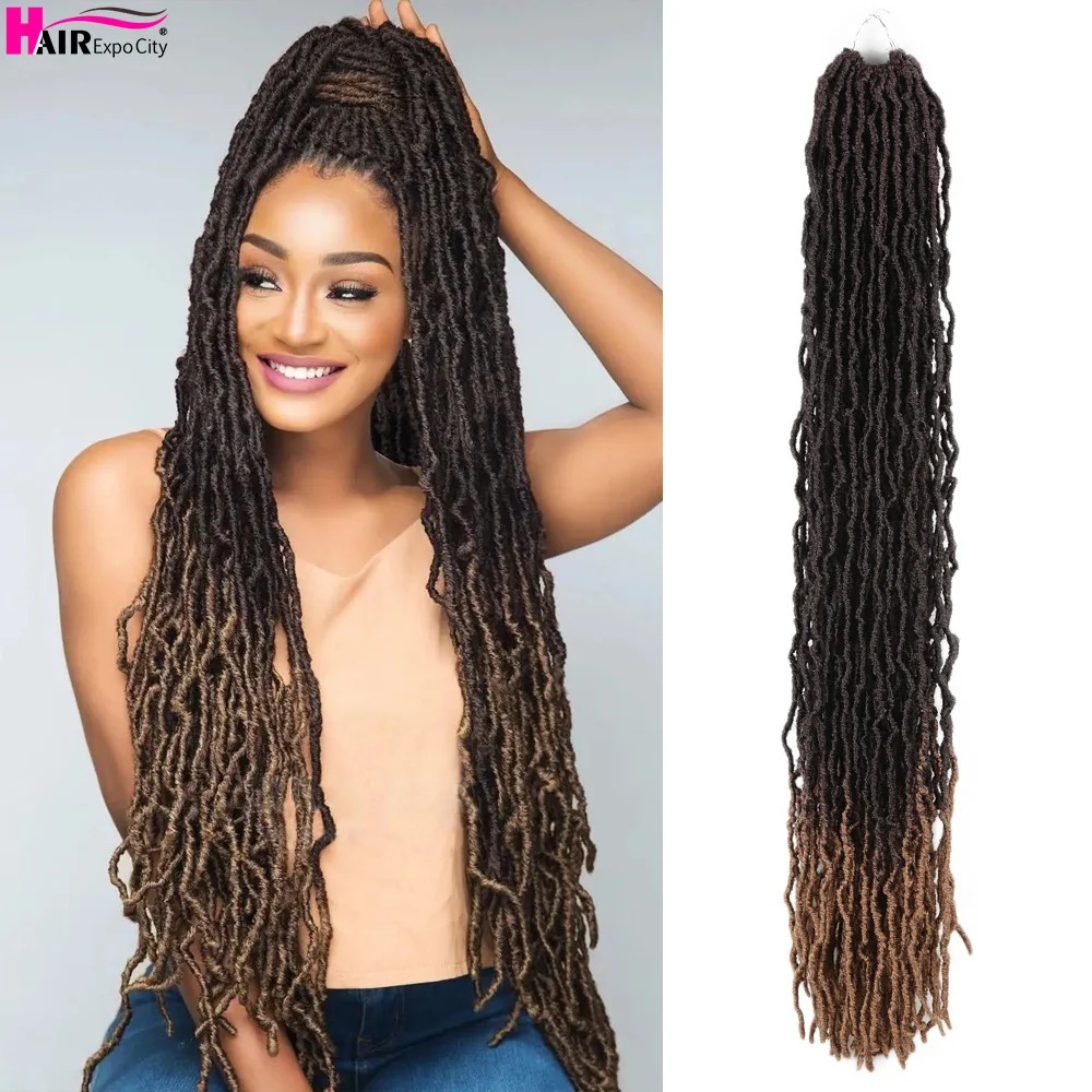 Nu Faux Locs Crochet Hair 36inch Synthetic Soft Locs For Butterfly Locs Pre Looped Goddess Locs Crocher Braids Hair Extensions
Nu Faux Locs Crochet Hair 36inch Synthetic Soft Locs For Butterfly Locs Pre Looped Goddess Locs Crocher Braids Hair Extensions