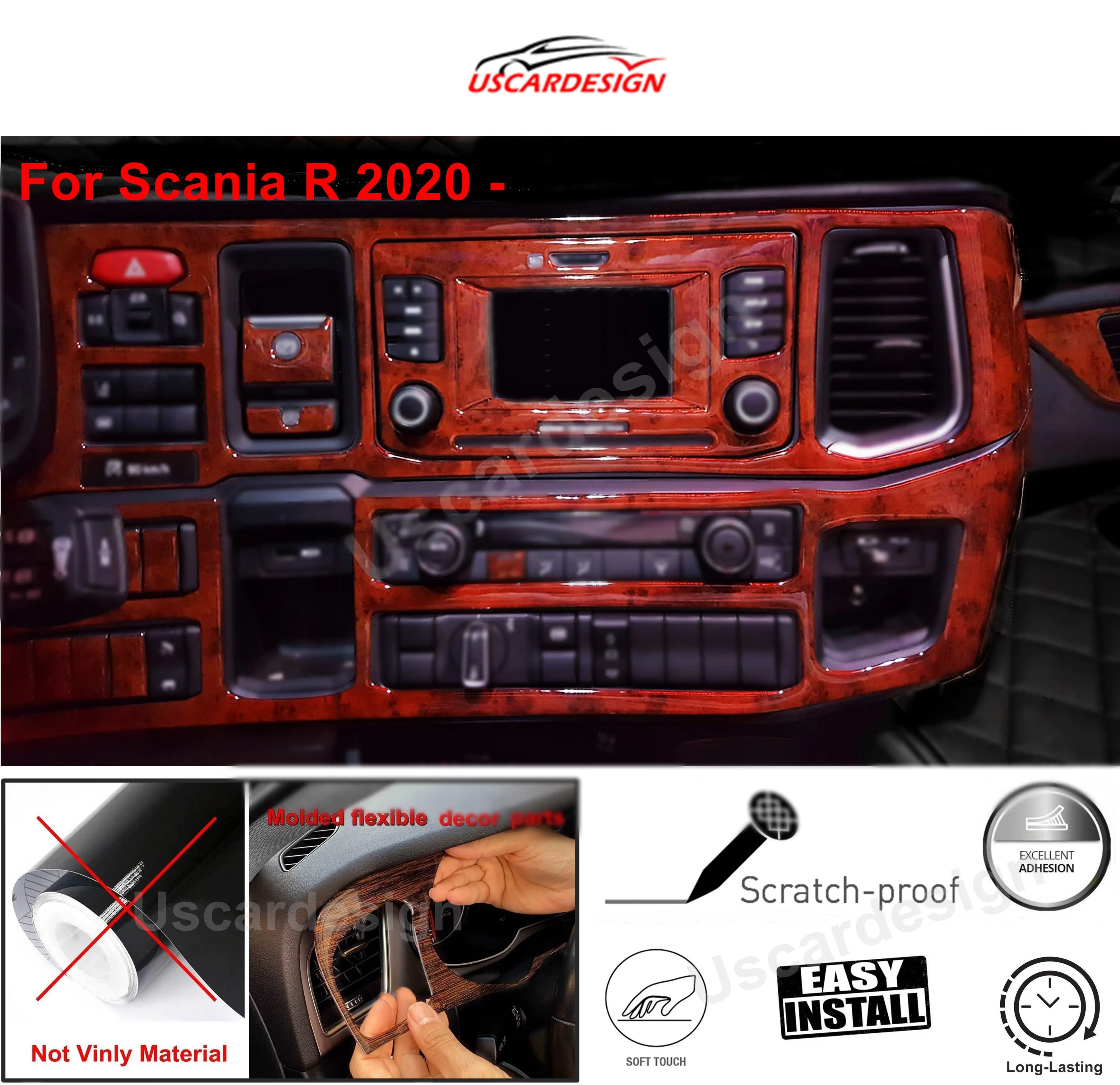 Декоративный набор для Scania R (2020-), наклейка для Scania R, комплект для приборной панели Scania, аксессуары для Scania, покрытие для автомобиля, крышка для отделки грузовика
Декоративный набор для Scania R (2020-), наклейка для Scania R, комплект для приборной панели Scania, аксессуары для Scania, покрытие для автомобиля, крышка для отделки грузовика