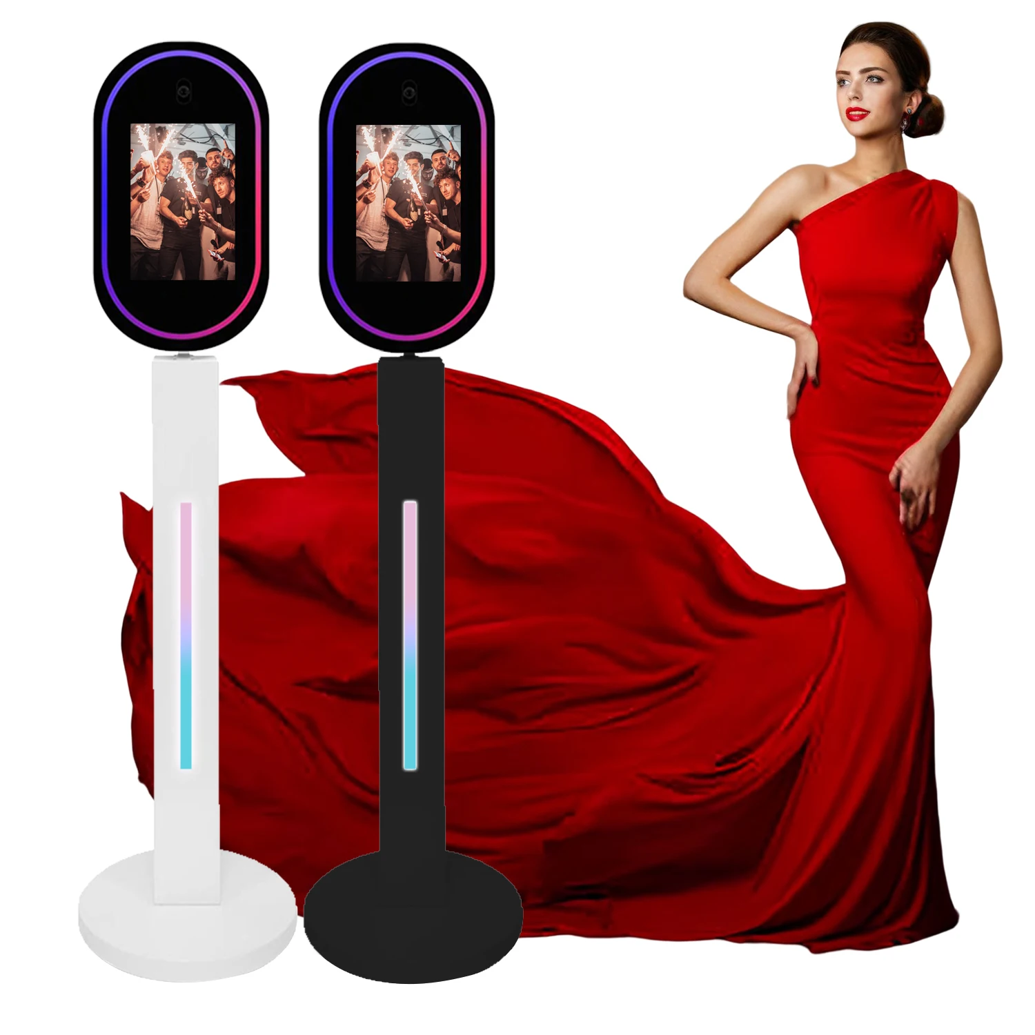 Portable Magic Mirror Booth 13.3 Inch Kiosk Selfie Mirror Photo Booth Stand Photobooth Machine for Party Wedding
Portable Magic Mirror Booth 13.3 Inch Kiosk Selfie Mirror Photo Booth Stand Photobooth Machine for Party Wedding
