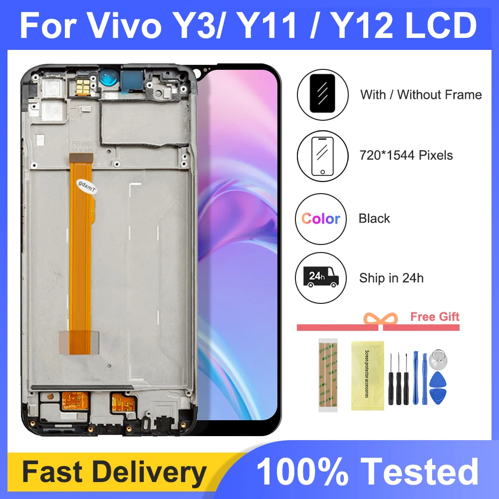 100% Протестировано для Vivo Y3, Y11, Y12, Y15, Y17, ЖК-дисплей, детали для замены для Vivo Y3, V1901A, ЖК-дисплей 1906
100% Протестировано для Vivo Y3, Y11, Y12, Y15, Y17, ЖК-дисплей, детали для замены для Vivo Y3, V1901A, ЖК-дисплей 1906