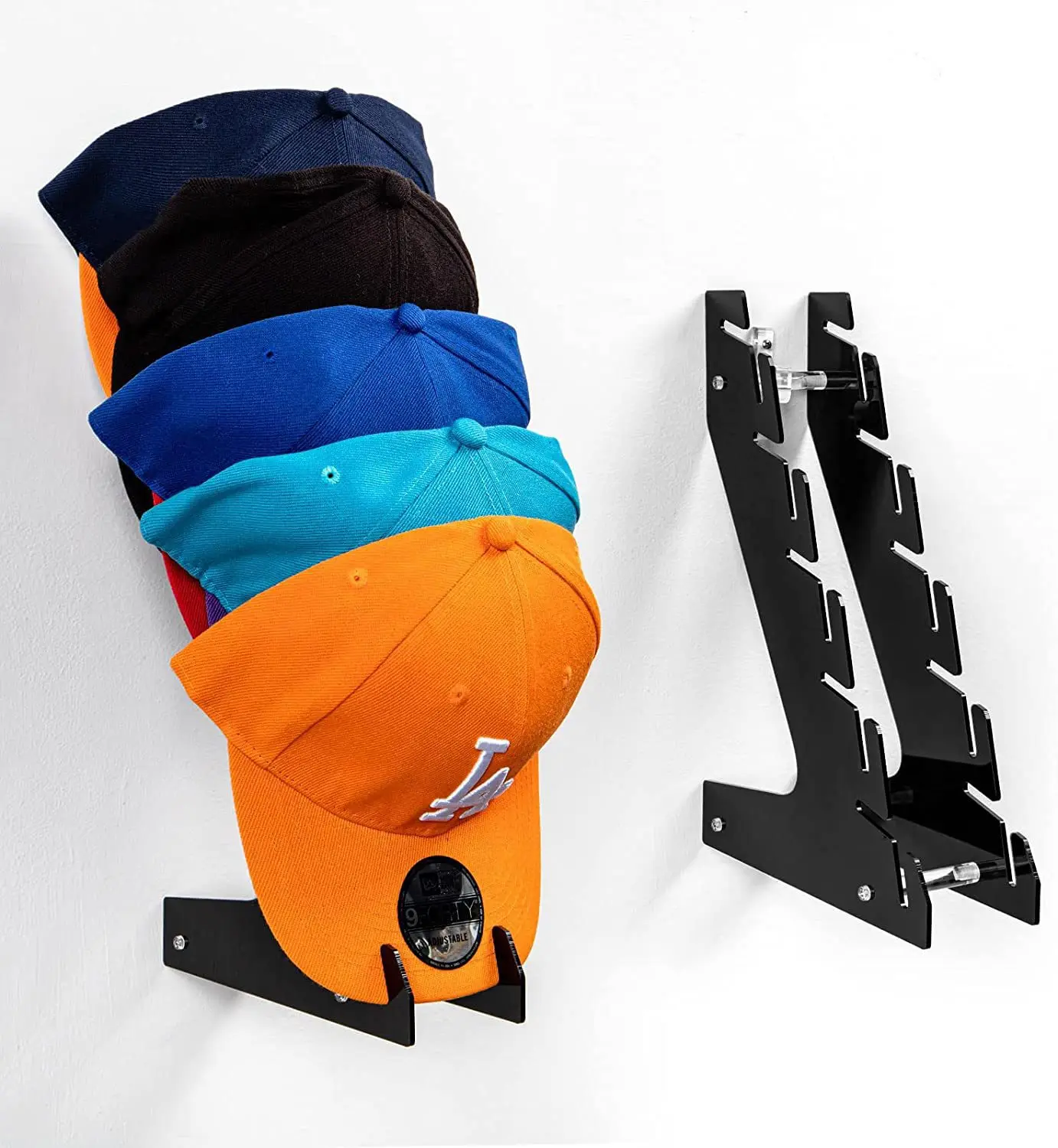 Acrylic Hat Rack for Baseball Cap,Wall Mount or Stand Up Acrylic Hat Display and Storage for Bedroom, Closet, Dresser, Entrance
Acrylic Hat Rack for Baseball Cap,Wall Mount or Stand Up Acrylic Hat Display and Storage for Bedroom, Closet, Dresser, Entrance