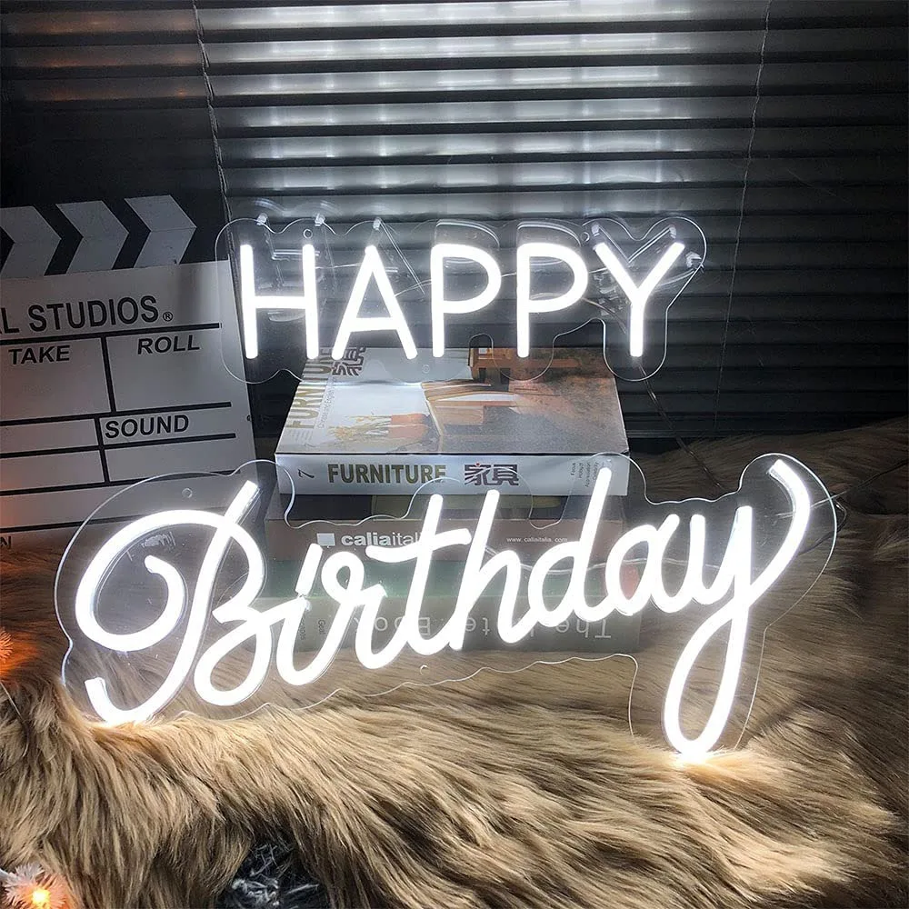 Led Letters Lights Happy Birthday Neon Sign Multicolor Baby Shower Decorations Neon Bulb Tube Acrylic Dimmable LED Light Sign
Led Letters Lights Happy Birthday Neon Sign Multicolor Baby Shower Decorations Neon Bulb Tube Acrylic Dimmable LED Light Sign