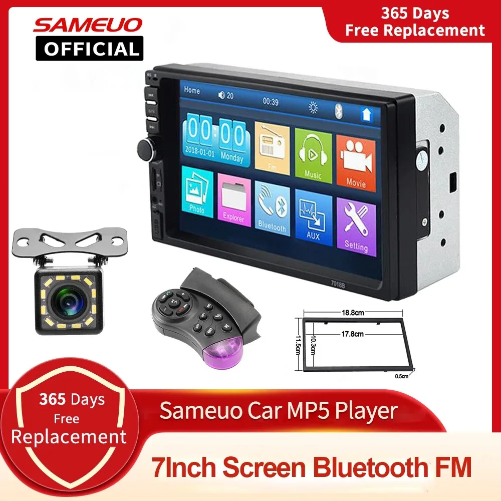 Car Stereo Autoradio Multimedia Player 12v Auto Audio 7Inch Touch Screen Bluetooth Rear View Camera 2 Din Car Radio MP5 Player
Car Stereo Autoradio Multimedia Player 12v Auto Audio 7Inch Touch Screen Bluetooth Rear View Camera 2 Din Car Radio MP5 Player