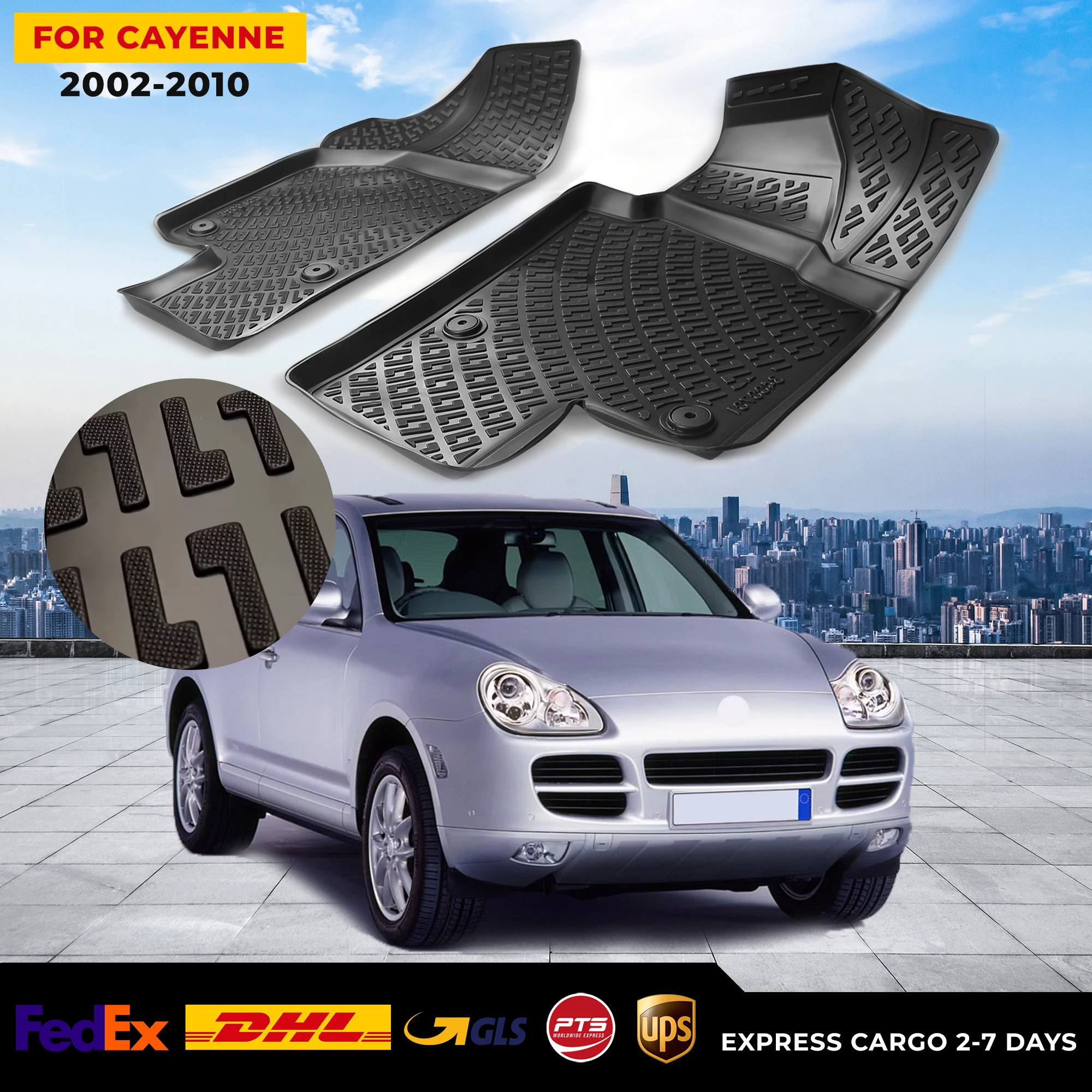 3D Car Floor Liner For Porsche Cayenne 2002-2010 Waterproof Special Foot Pad Fully Surrounded Mat Accessories Rugs Non-slip
3D Car Floor Liner For Porsche Cayenne 2002-2010 Waterproof Special Foot Pad Fully Surrounded Mat Accessories Rugs Non-slip