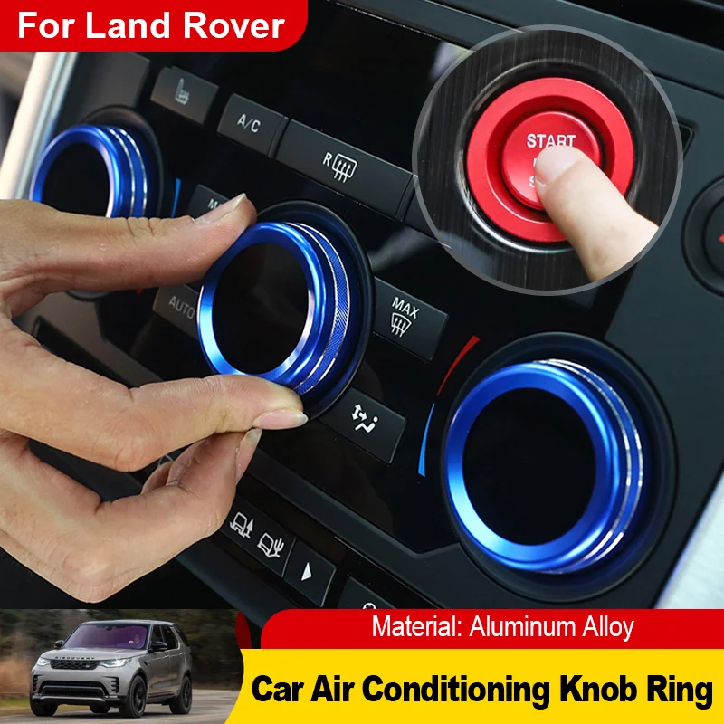 for Land Rover Discovery 5 L462 Sport 2021 2022 2019~2023 4 Pcs Air Conditioning Knob Aluminum Volume Control Knob Trim Cover
for Land Rover Discovery 5 L462 Sport 2021 2022 2019~2023 4 Pcs Air Conditioning Knob Aluminum Volume Control Knob Trim Cover