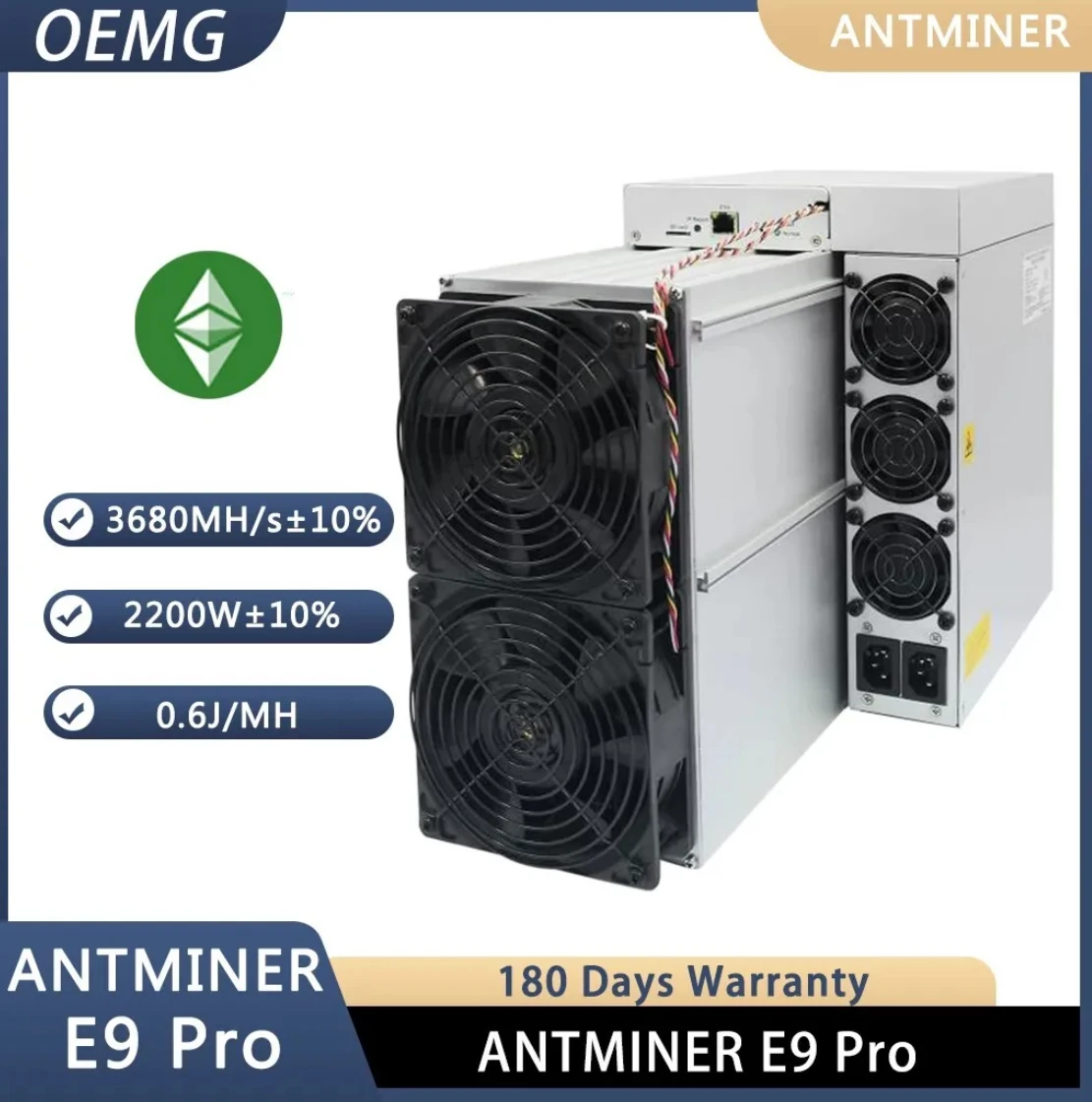 DC BUY 4 GET 3 FREE Bitmain Antminer Dash Miner D9 Hashrate 1770G Power 2839W Bulid-in PSU
DC BUY 4 GET 3 FREE Bitmain Antminer Dash Miner D9 Hashrate 1770G Power 2839W Bulid-in PSU
