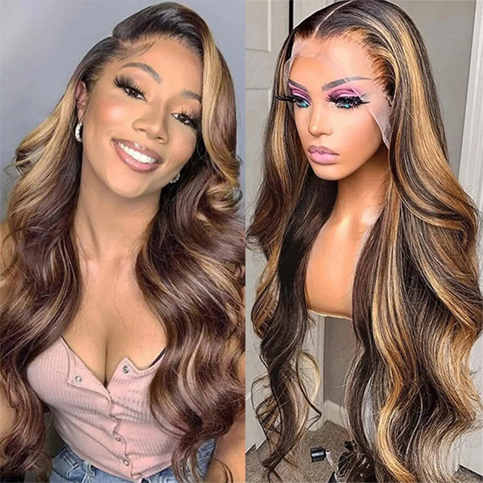 30 inch Highlight Lace Front Wigs Human Hair Body Wave 13x6 Lace Front Wig 13x4 Lace Frontal Wig 4/27 Colored Wig Glueless Wig
30 inch Highlight Lace Front Wigs Human Hair Body Wave 13x6 Lace Front Wig 13x4 Lace Frontal Wig 4/27 Colored Wig Glueless Wig