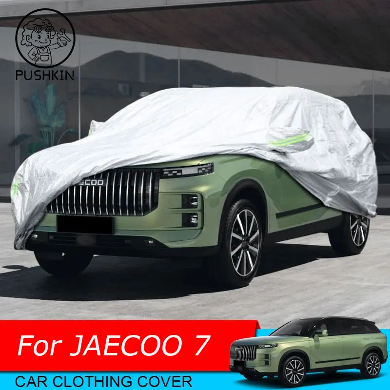 

For CHERY JAECOO 7 2023 2024 2025 Car Cover Rain Frost Snow Sunshade Dust Waterproof Anti-UV Protect Cover Auto Accessories