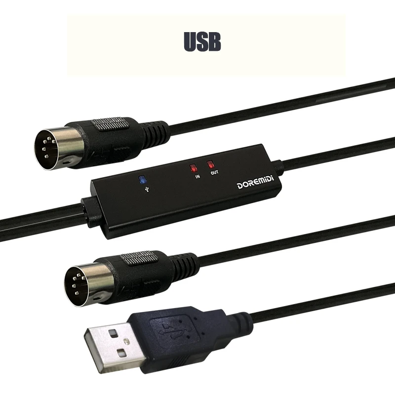 5 Pins MIDI Cable to usb USBC suitable Type-C MIDI Interface for ipad connection musical instrument Roland drum electronic drum 5 Pins MIDI Cable to usb USBC suitable Type-C MIDI Interface for ipad connection musical instrument Roland drum electronic drum