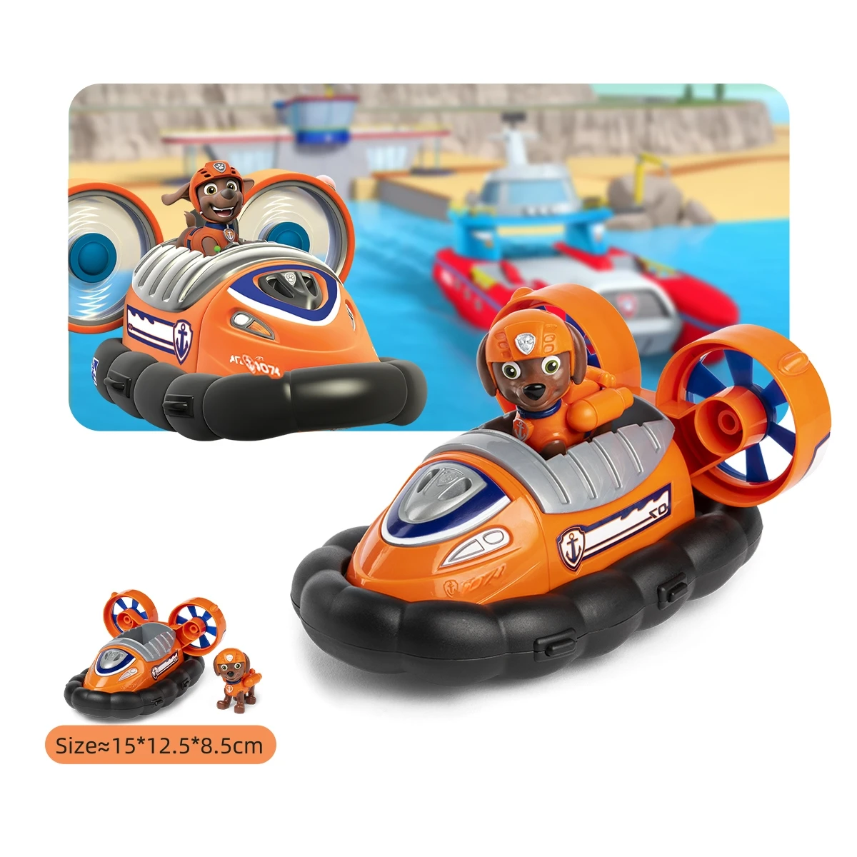 

PAW Patrol, Zuma’s Hovercraft Vehicle With Collectible Figure, For Kids Aged 3 And Up