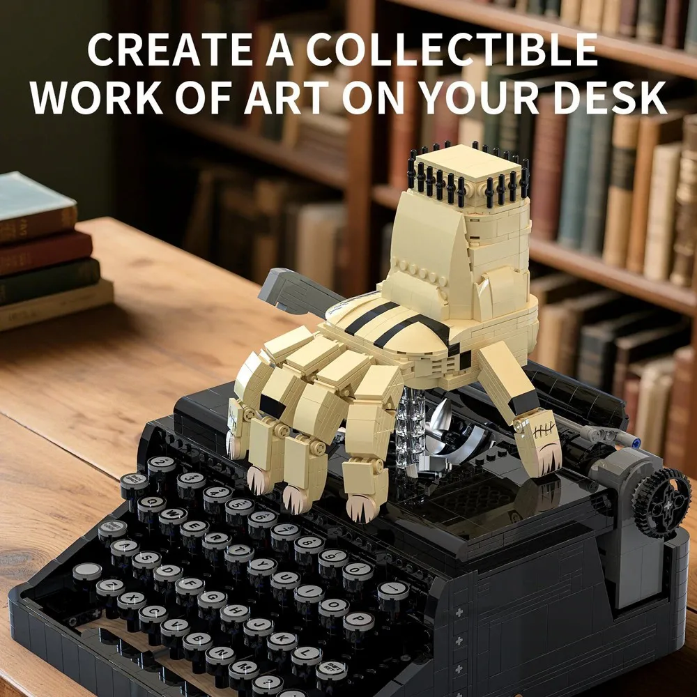 2330PCS Movie Wednesday Typewriter Model Building Set, Creative Modular Building Block Brick Toys Assembly Model Kit,Adults Gift 2330PCS Movie Wednesday Typewriter Model Building Set, Creative Modular Building Block Brick Toys Assembly Model Kit,Adults Gift