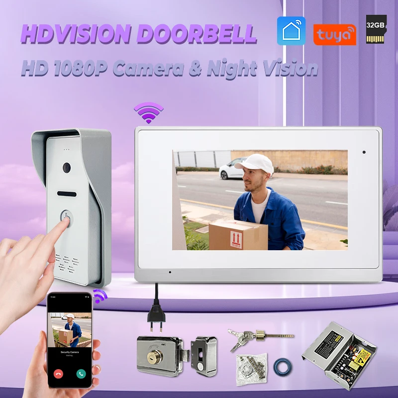 Top Sales IP65 Waterproof Home Intercom Video Intercom With Rfid Doorbell Camera Door Access
Top Sales IP65 Waterproof Home Intercom Video Intercom With Rfid Doorbell Camera Door Access