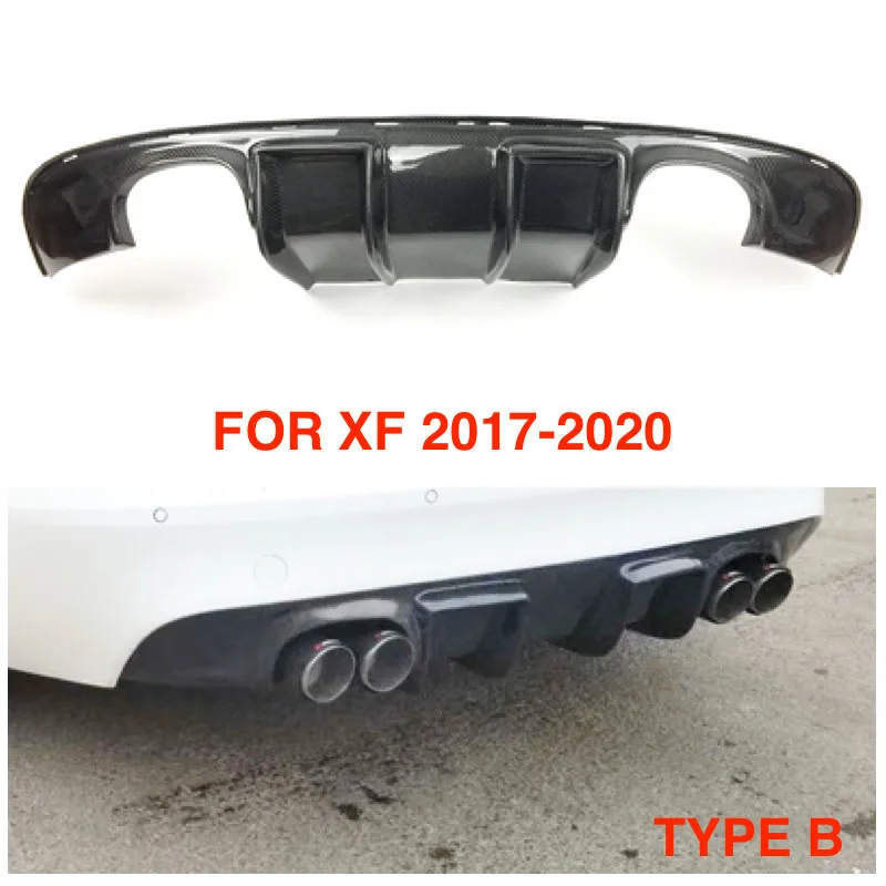Carbon Fiber Rear Bumper Diffuser Rear Lip Double Exhaust For Jaguar XF 2017-2020 Direct Replacement
Carbon Fiber Rear Bumper Diffuser Rear Lip Double Exhaust For Jaguar XF 2017-2020 Direct Replacement