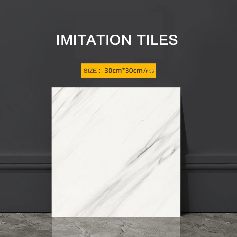 

Imitation Tile 3D 30*30cm Marble Kitchen Bathroom Waterproof Self-adhesive Wall Sticker Wall Decoration Moisture-proof Wallpaper