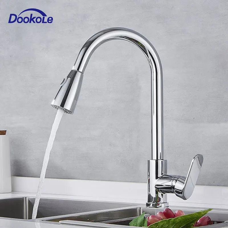 Single Handle Kitchen Faucet Pull-Down Sprayer, Cold Hot Mixer Sink Faucets with 2-function Spray Head Crane Brass Chrome
Single Handle Kitchen Faucet Pull-Down Sprayer, Cold Hot Mixer Sink Faucets with 2-function Spray Head Crane Brass Chrome