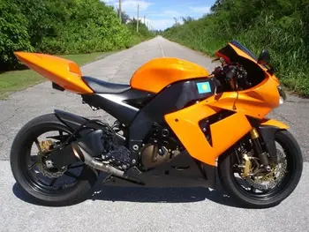 Orange w/ Matte Black Injection Fairing for 2005-2006 Kawasaki Ninja ZX-6R ZX6R 
Orange w/ Matte Black Injection Fairing for 2005-2006 Kawasaki Ninja ZX-6R ZX6R