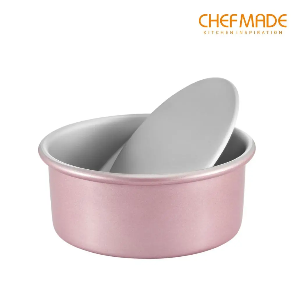 CHEFMADE анодированный круглый форма для выпечки тортов с съемное дно 6 дюймов